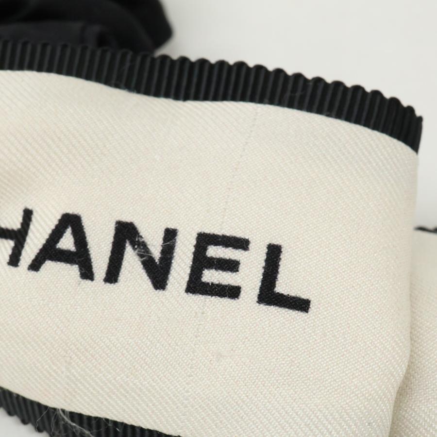 CHANEL（シャネル） 22A ロゴリボン シルク シュシュ ヘアアクセサリー