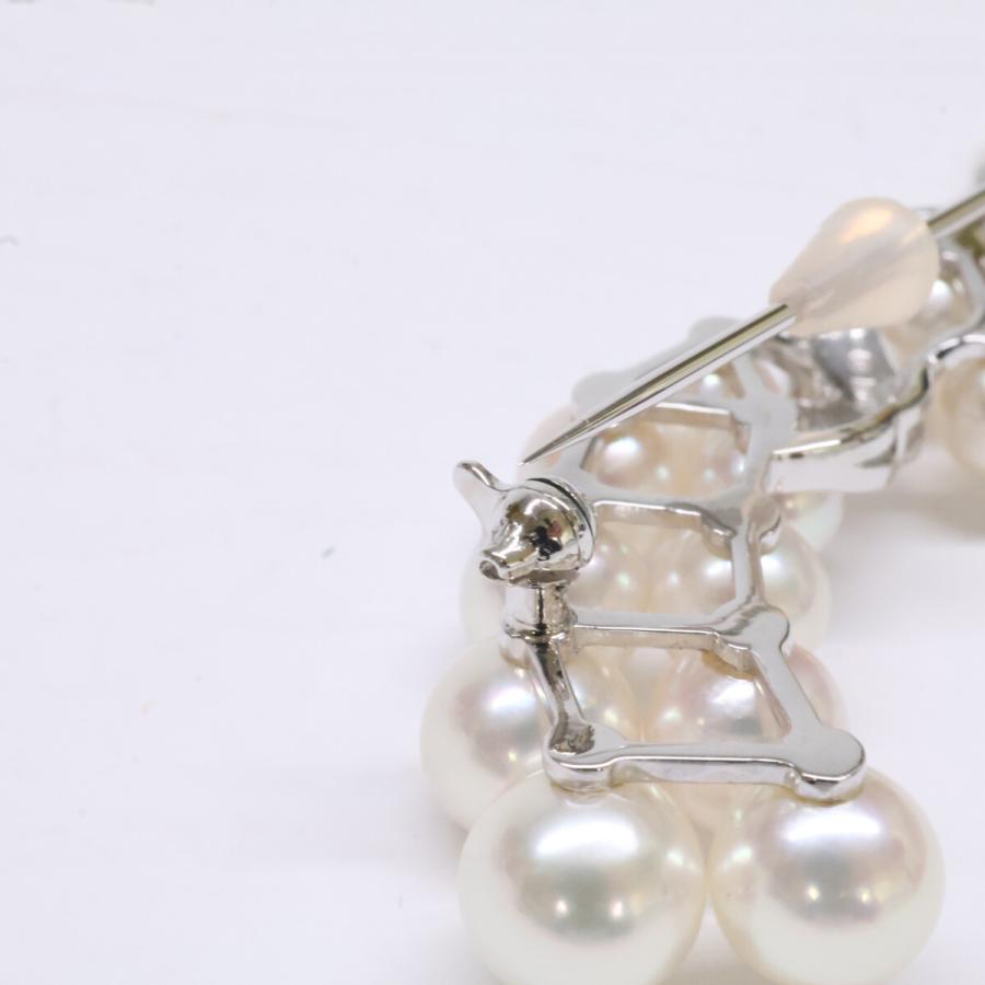 MIKIMOTO（ミキモト） 美品 K18WG 5-7mmパール ブローチ レディース 