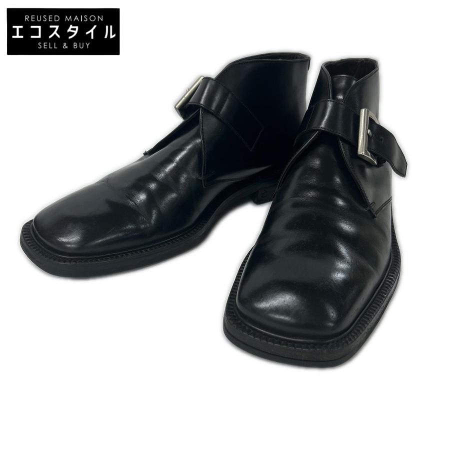 PRADA（プラダ） スクエアトゥ シングルモンクストラップ ブーツ 