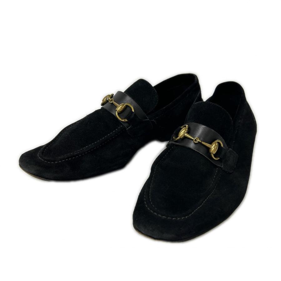 GUCCI（グッチ） 105857 スエード ホースビット ローファー 41E