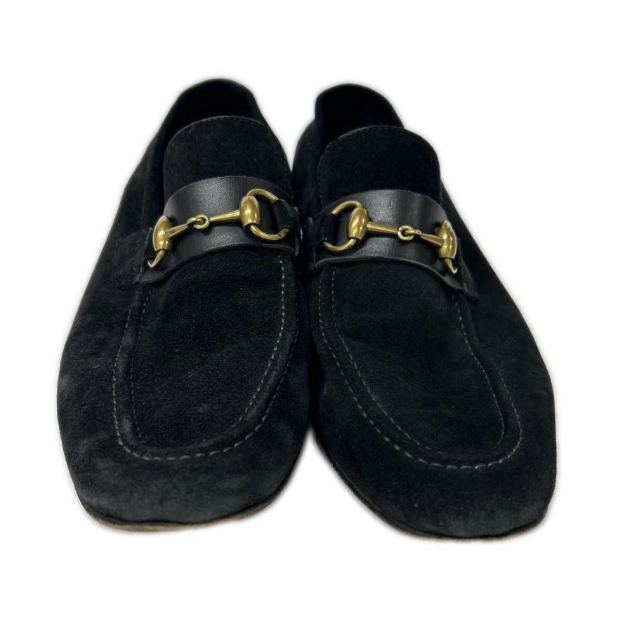 GUCCI（グッチ） 105857 スエード ホースビット ローファー 41E