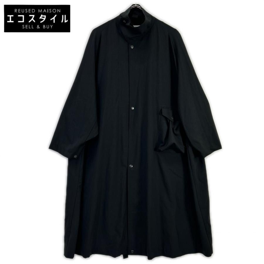 HYKE（ハイク） 241-27059 ブラック STRETCH TROPICAL MILITARY COAT