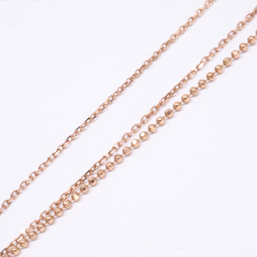 4℃（ヨンドシー） K10PG ハートモチーフ ブレスレット ピンクゴールド