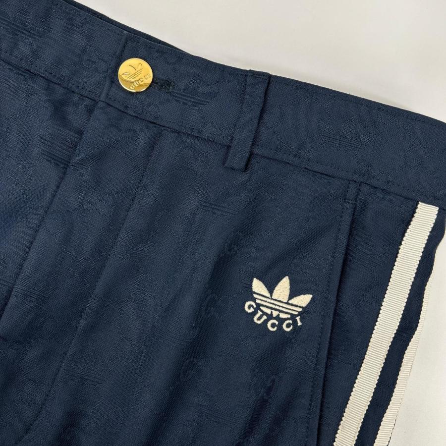 GUCCI（グッチ） ×アディダス ネイビー 710399 トレフォイルジャガード