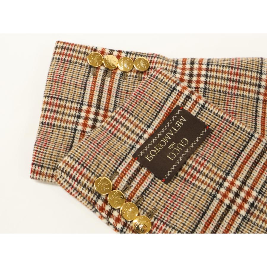 GUCCI グッチ ｘ アディダス【美品/国内正規】691430 グレンチェック ダブルブレスト ジャケット 44 GUCCI（グッチ） 美品/国内正規 xadidas アディダス 691430 グレン