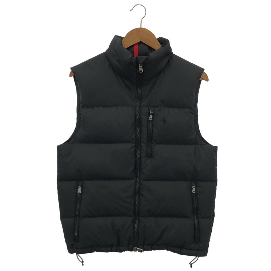 美品✧ ポロラルフローレン フーディベスト ダウンベスト ブラック 黒 Sサイズ POLObyRalphLauren ポロラルフローレン ブラック ダウンベスト S