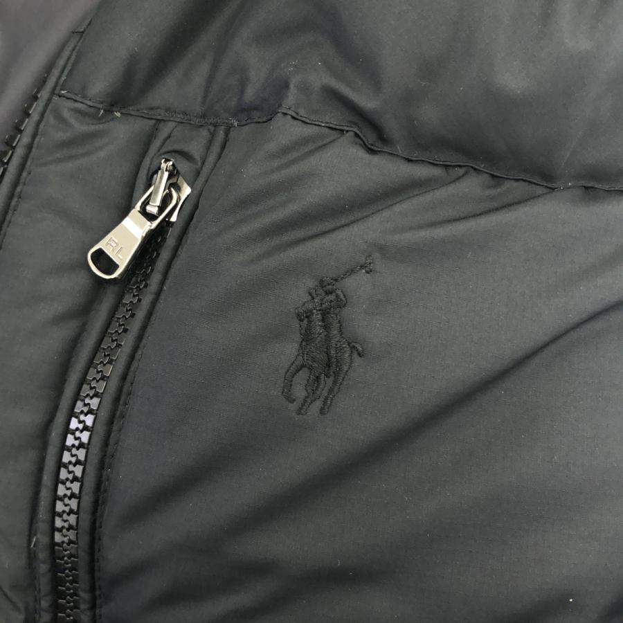 美品✧ ポロラルフローレン フーディベスト ダウンベスト ブラック 黒 Sサイズ POLObyRalphLauren ポロラルフローレン ブラック ダウンベスト S