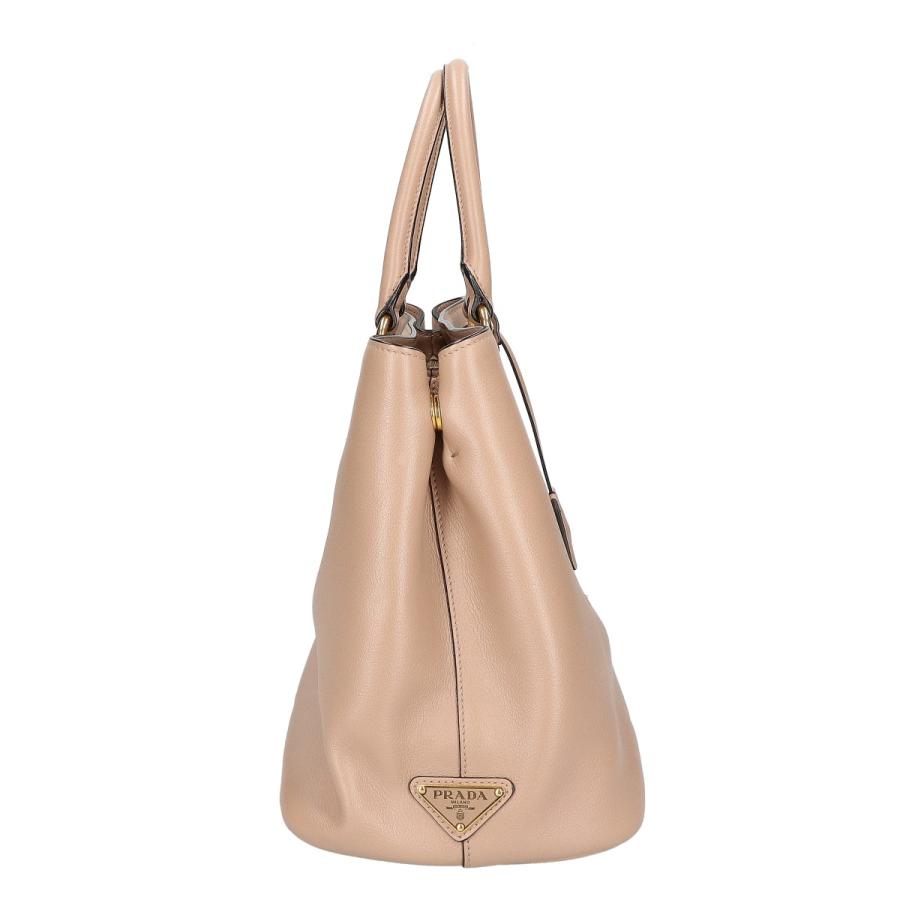 PRADA（プラダ） 美品 1BA579 グレースカーフレザー エンボスロゴ 2WAY