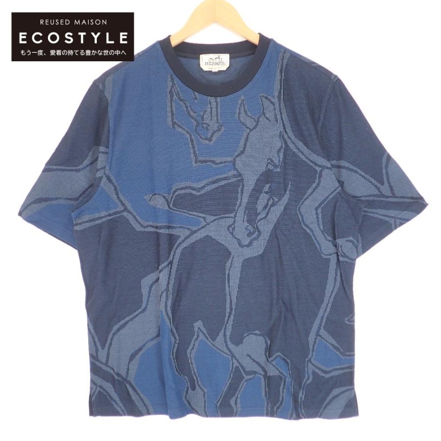 HERMES エルメス 21SS Dance of Horses Light 馬柄 鹿の子T