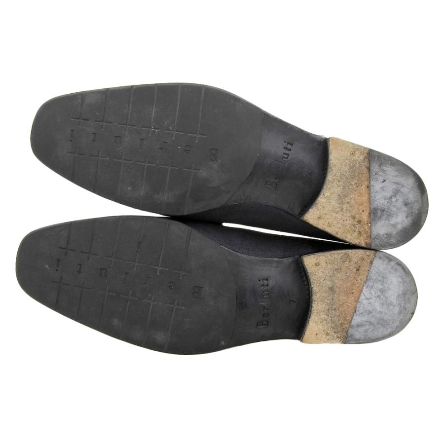 Berluti ベルルッティ モンクストラップ キャンバスxレザー シューズ