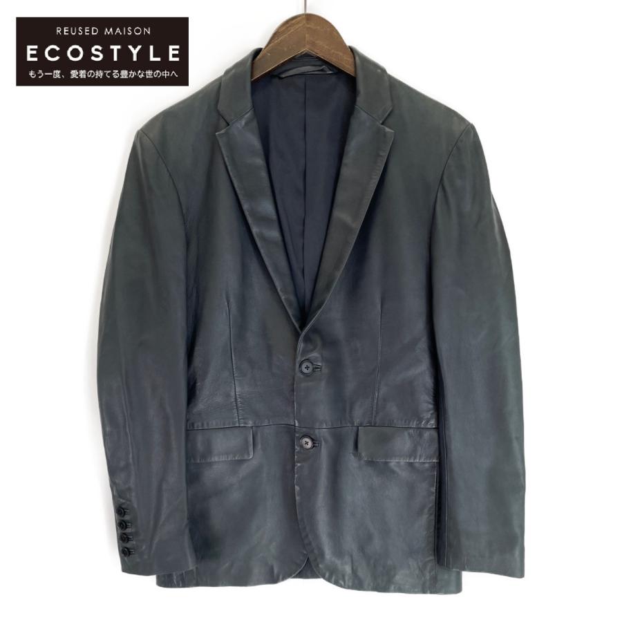 JOSEPH（ジョセフ） 羊革 ネイビー テーラードジャケット グレー 44