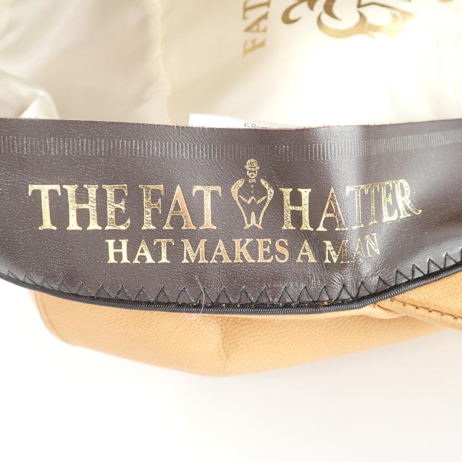 THE FAT HATTER ザ・ファットハッター ゴートレザー キャスケット 帽子