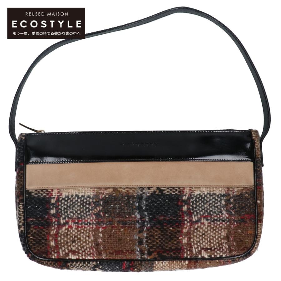 BURBERRY（バーバリー） ツイード ワンショルダーバッグ ブラウン系