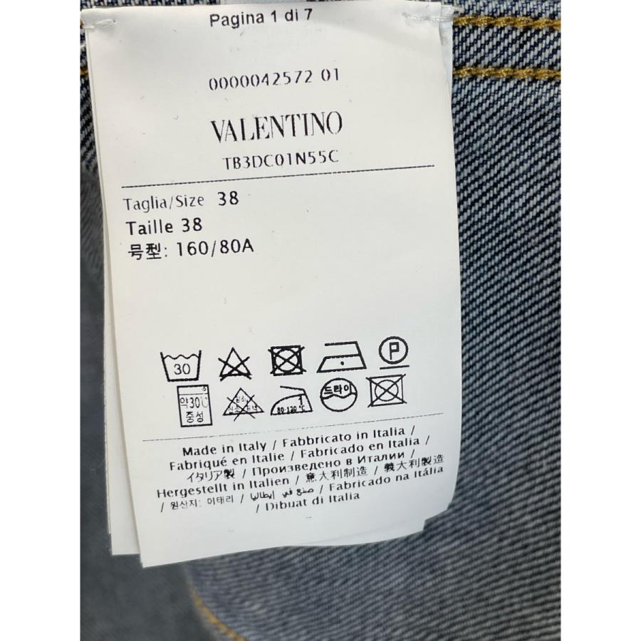 VALENTINO ヴァレンティノ ゴールドメタルロゴ デニムジャケット