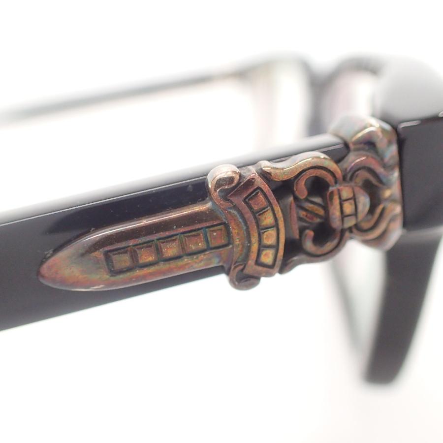 CHROME HEARTS RUMPLEFORESKIN-A ダガーテンプル眼鏡 CHROME HEARTS Eyewear Dagger Diamond Rumpleforeskin Matte Black