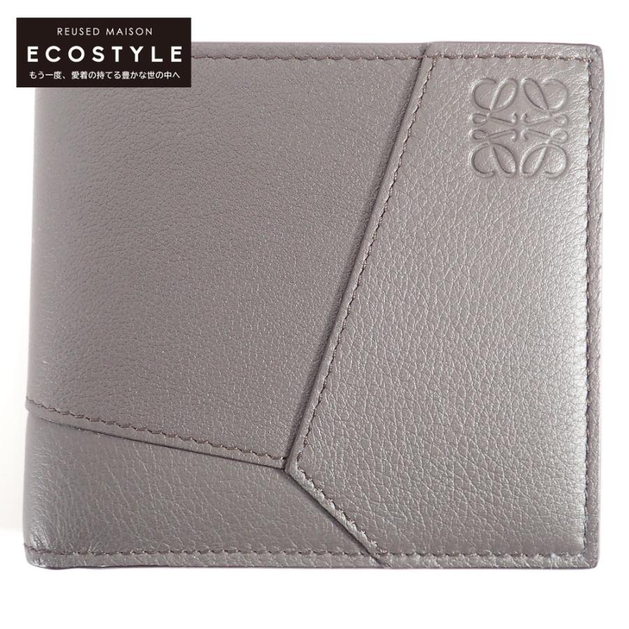 LOEWE パズルバイフォールドウォレットダークグレー LOEWE パズルバイフォールドウォレットダークグレー