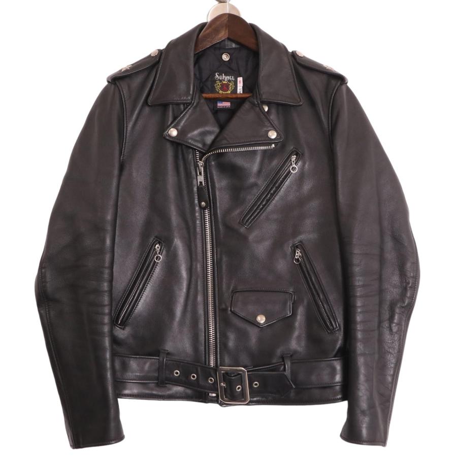 SCHOTT ショット 7164 ブラック VINTAGE ONESTAR ライダースジャケット 