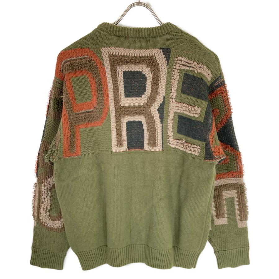 Supreme シュプリーム 21AW カーキ Chenille Logo Sweater シェニール