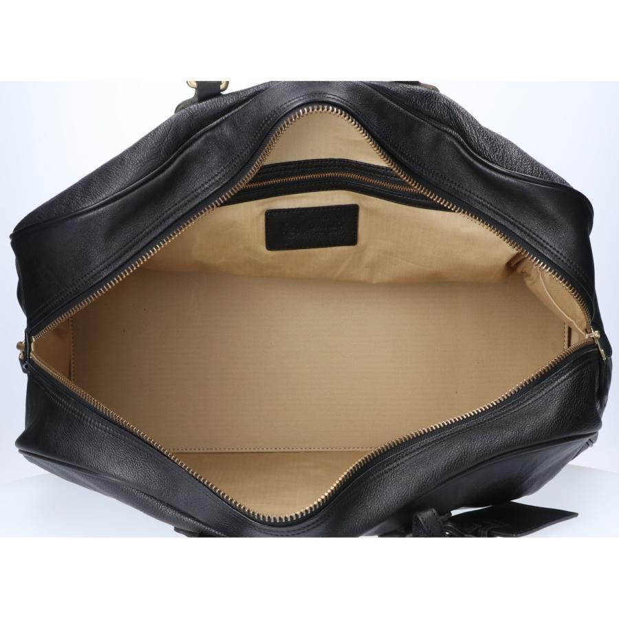 美品 GANZO ガンゾ 57341-10 7QS レザー ダッフルバッグ / ボストン