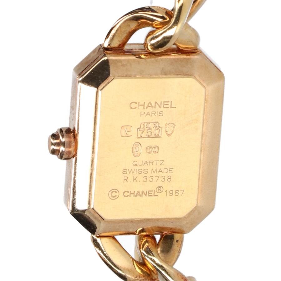 CHANEL(シャネル) 腕時計 プルミエール H0003 レディース 金無垢/K18YG/サイズ：L 黒 楽天市場】シャネル CHANEL プルミエール Lサイズ H0003 ブラック文字