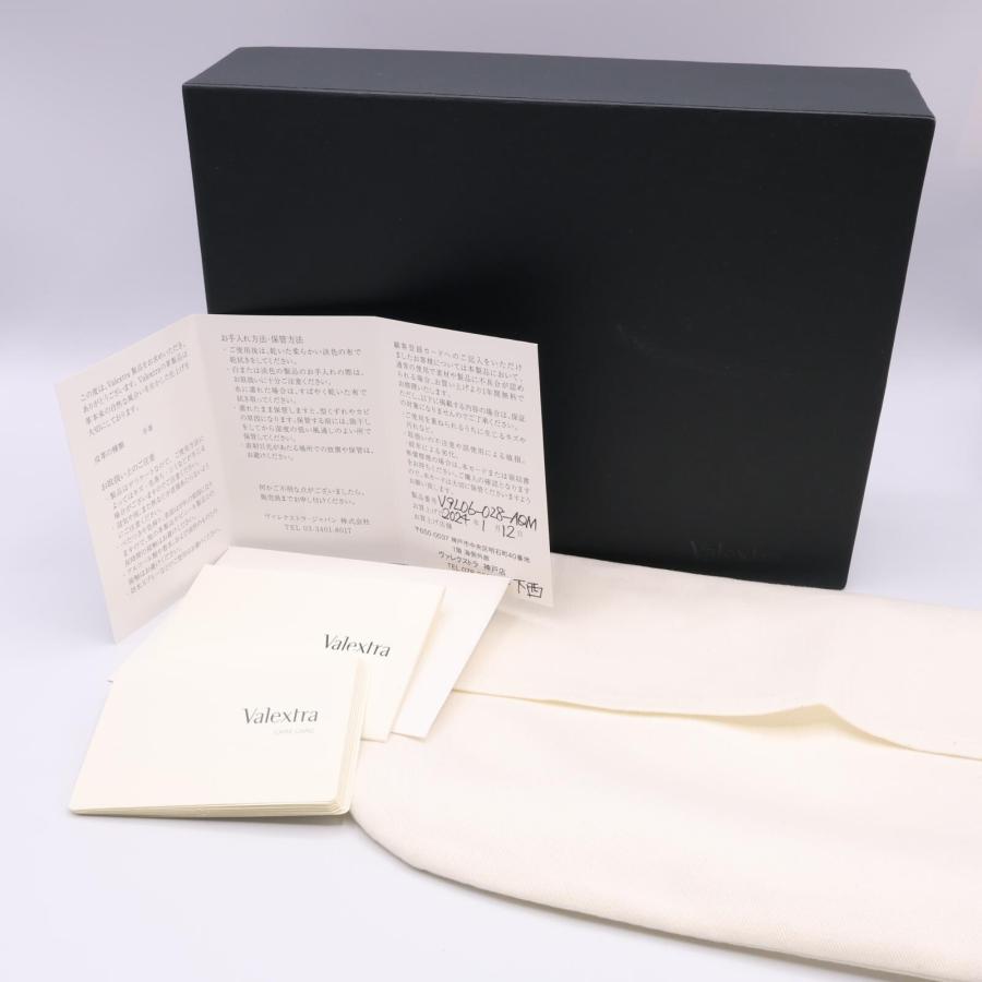 Valextra 美品 ヴァレクストラ V9L06-028-AQM ラウンドジップ 12カード  