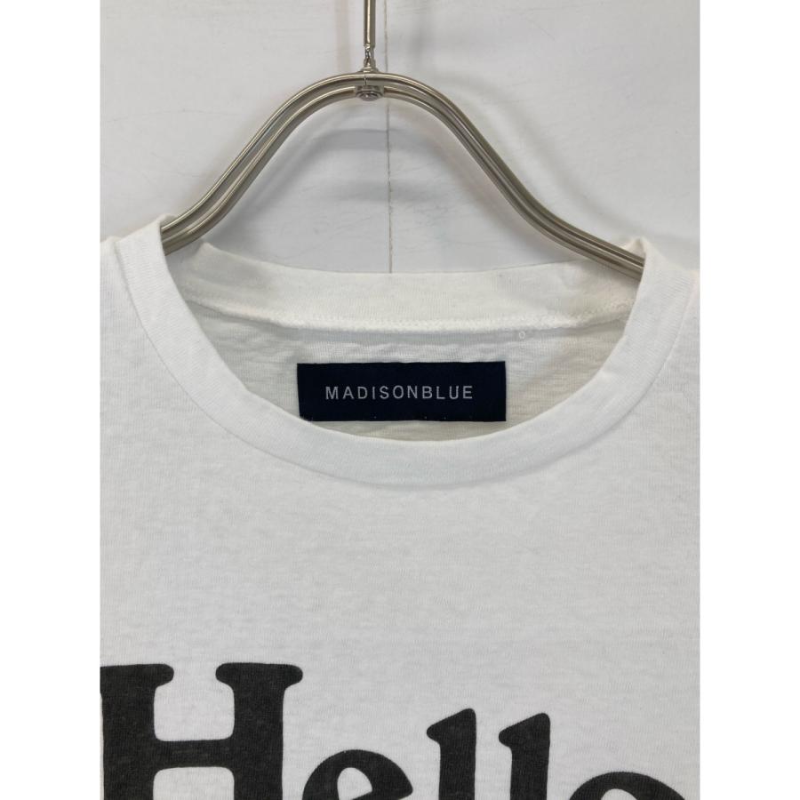 MADISON BLUE マディソンブルー MB999-7716 HELLO クールネックT MADISON BLUE マディソンブルー MB999-7716 HELLO クールネックT
