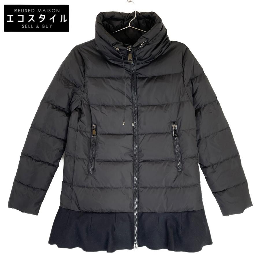 美品/ MONCLER モンクレール VIBURNUM 裾フリル ダウン ジャケット 0 
