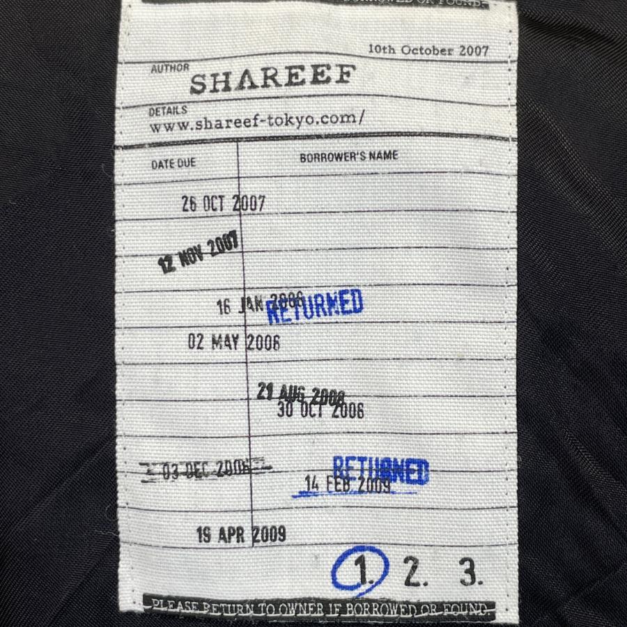 SHAREEF（シャリーフ） ×studious別注 双子ロゴ ジップアップパーカー