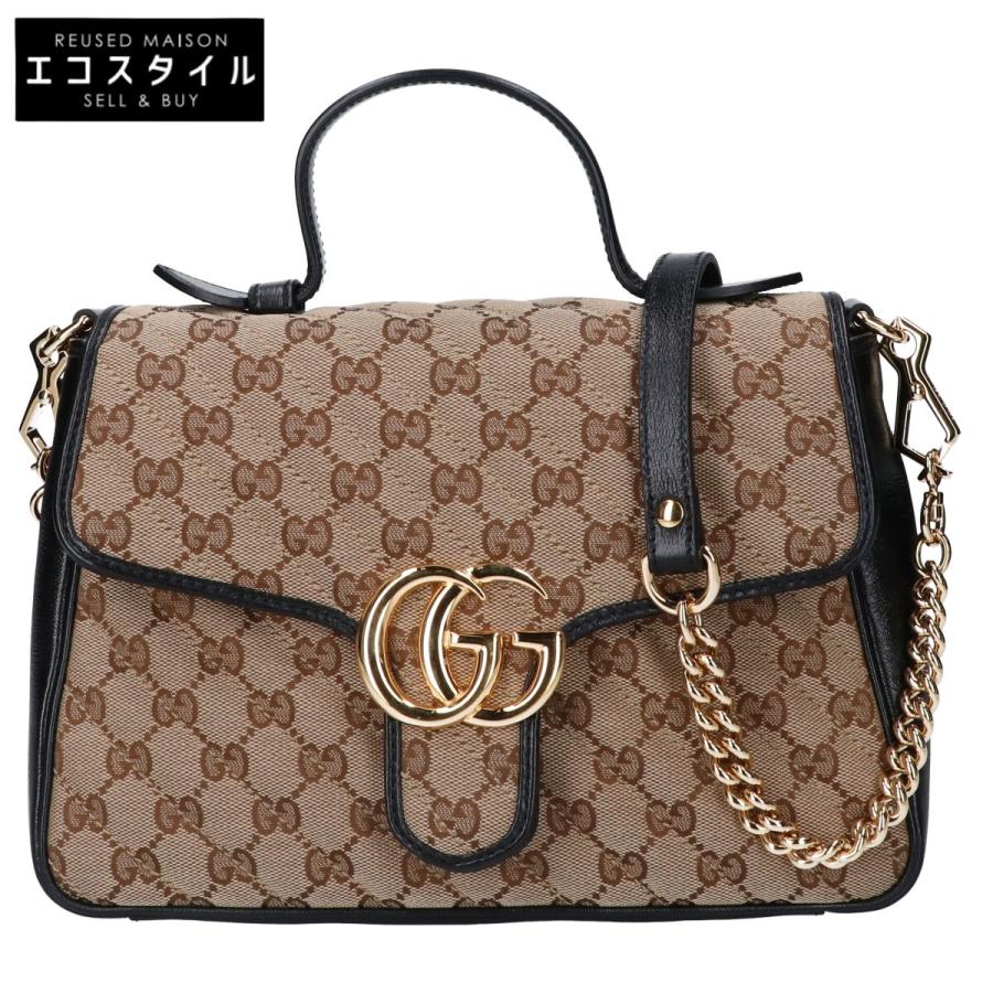 GUCCI グッチ 498110 GGキャンバス GGマーモント スモールトップ 