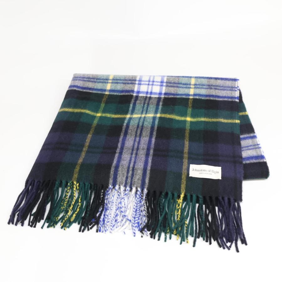 美品/国内正規 Johnstons ジョンソンズ タータンチェック カシミヤ 
