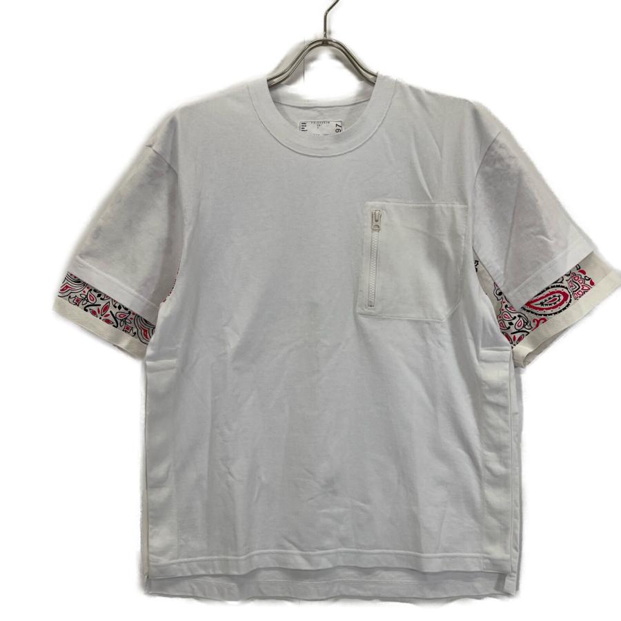 サカイ　半袖Tシャツ SACAI サカイ SCM-037 21AW SIDE ZIP COTTON T SHIRT サイド