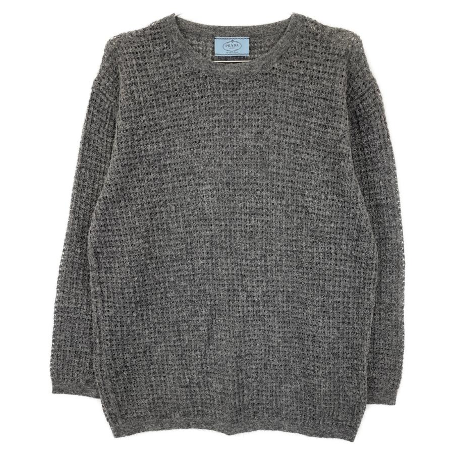 PRADA プラダ 12年 グレー アルパカ100 ニットトレーナー 38 トップス  
