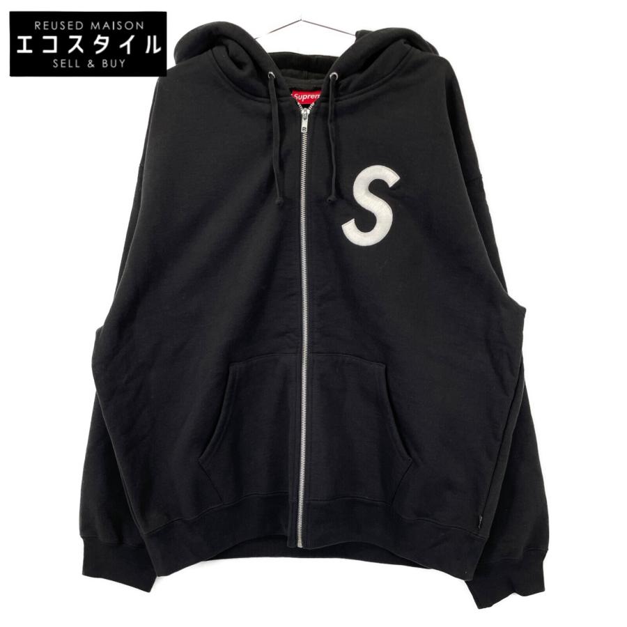 トップス Supreme S Logo Zip Up Hooded (23FW) Supreme（シュプリーム） 23FW ブラック S Logo Zip Up Hooded
