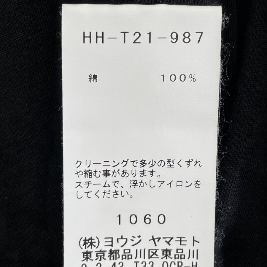 ヨウジヤマモトプールオム ブラック HH-T21-987 3 Yohji Yamamoto POUR HOMME ヨウジヤマモトプールオム ブラック HH-T21