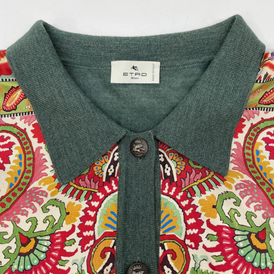 ETRO（エトロ） 221-19662-9655 グリーン ウール/シルク 総柄