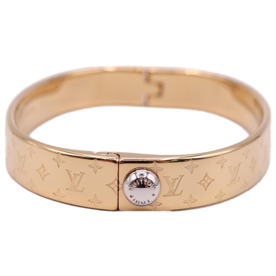 美品 LOUIS VUITTON ルイヴィトン 23年製 M00252 カフ・ナノグラム 