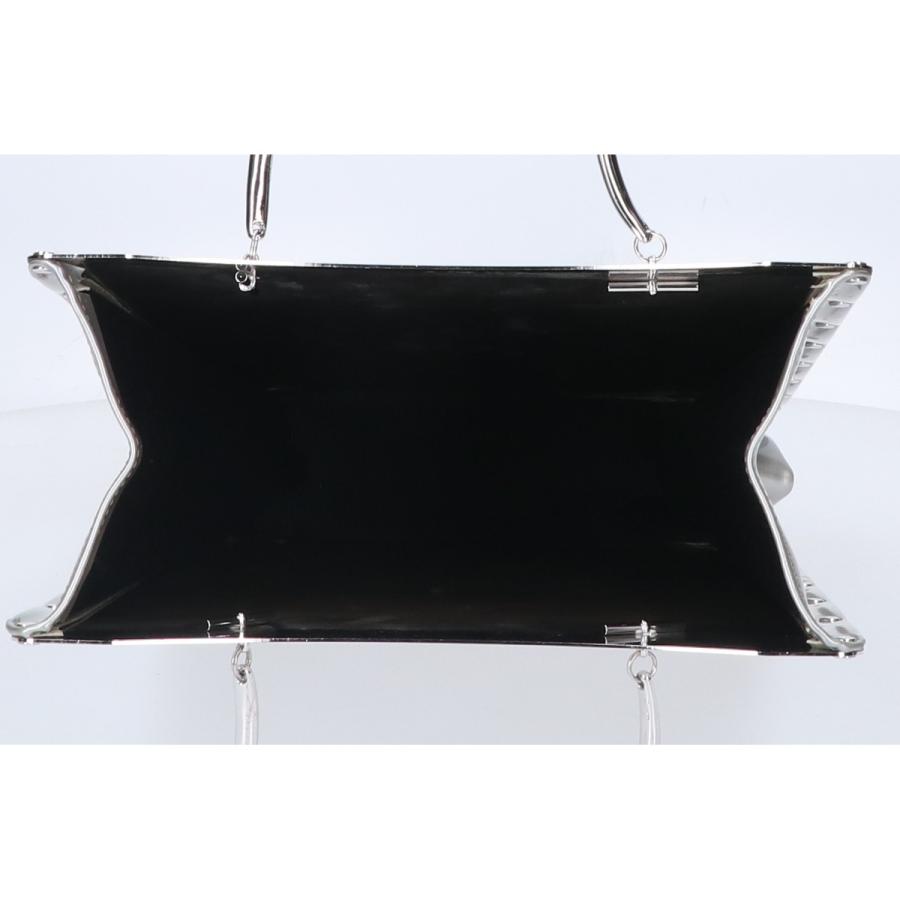 入手困難✨ ヨウジヤマモト ミラーバック ハンドバッグ ロゴ刻印 シルバー Yohji Yamamoto（ヨウジヤマモト） ミラー ハンドバッグ ハンドバッグ