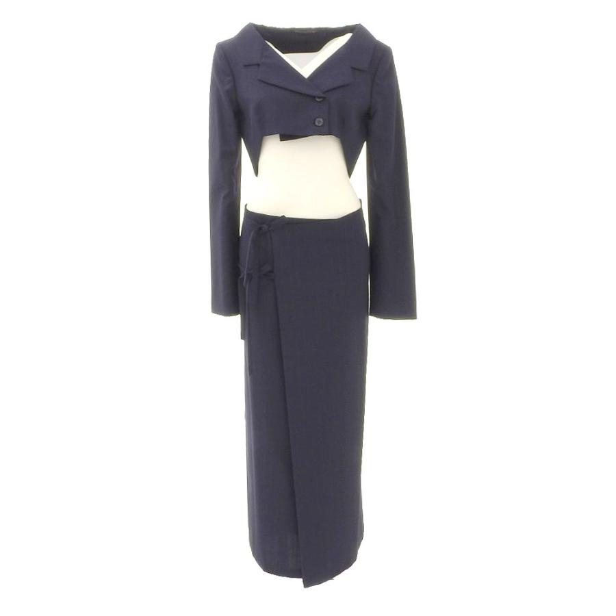 Yohji Yamamoto ヨウジヤマモト ストライプ ジャケット スカート  