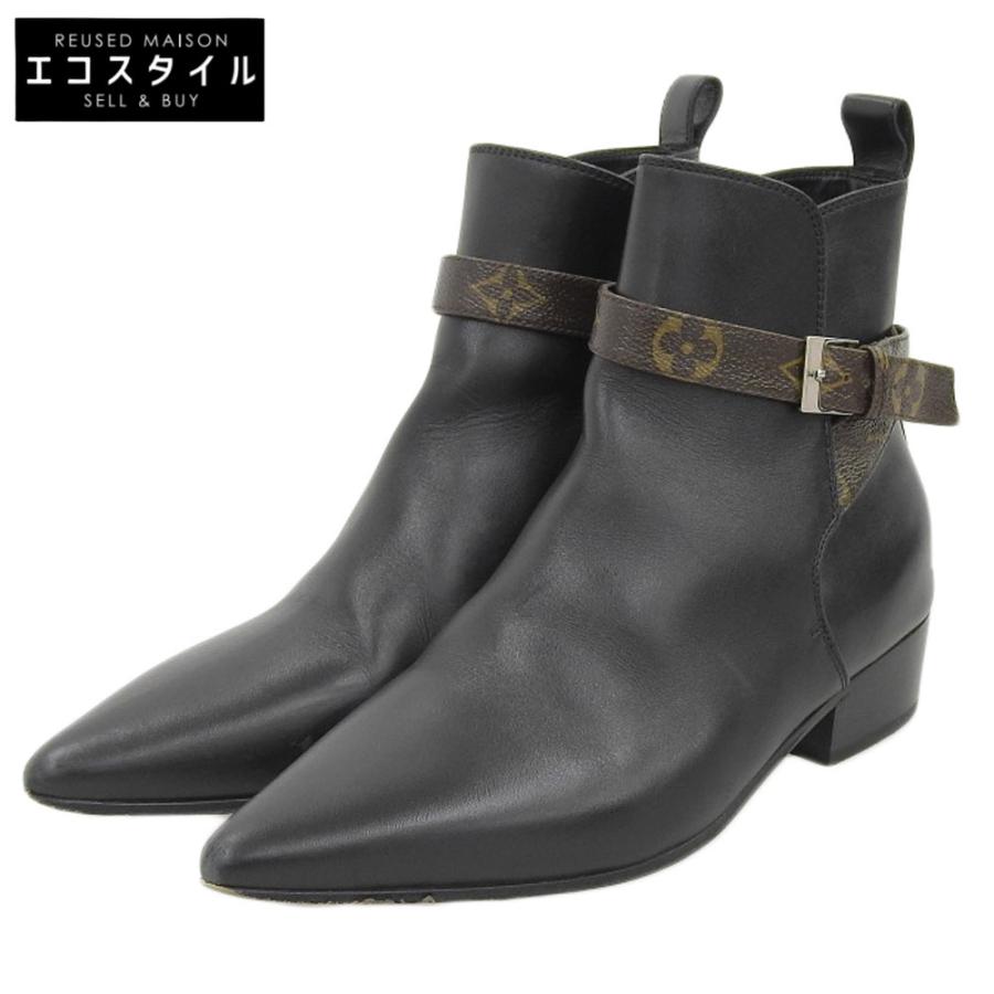 LOUIS VUITTON ルイヴィトン ショートブーツ レディース ブラック 37 