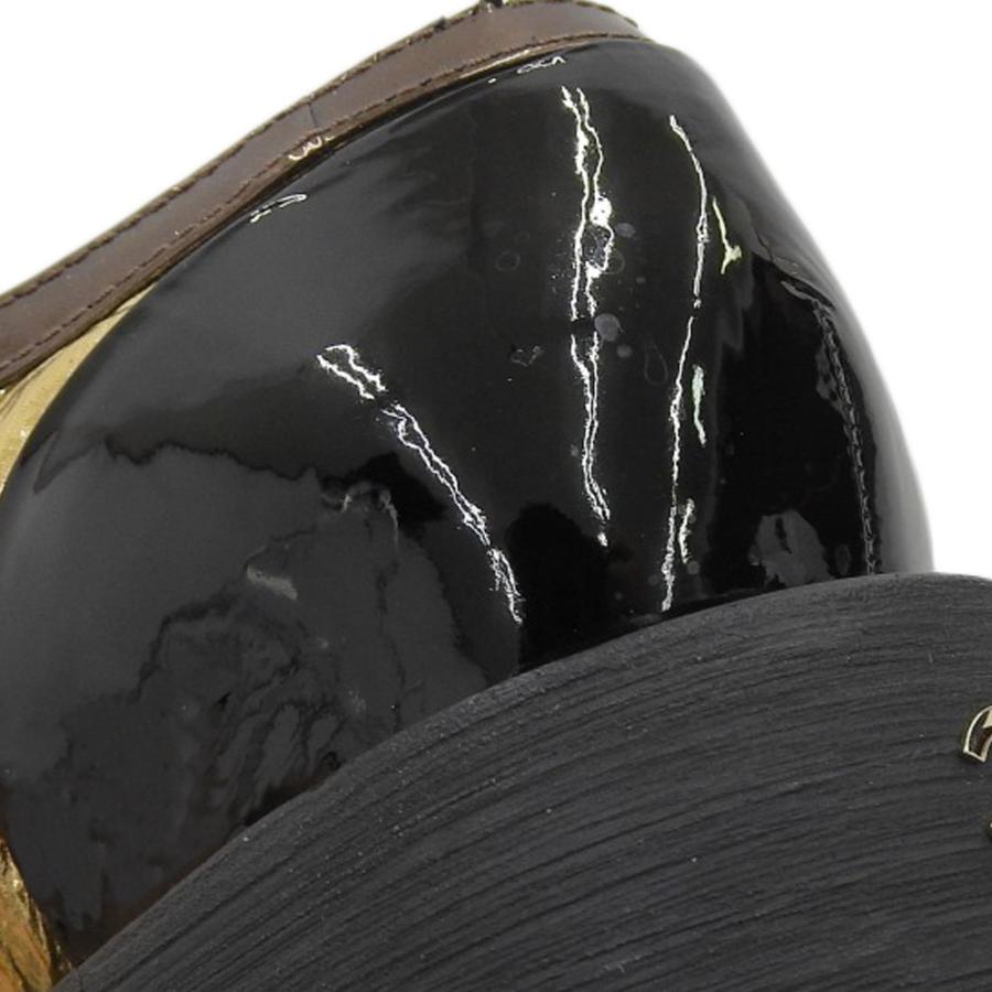 CHANEL（シャネル） パテント ココマーク レースアップシューズ 