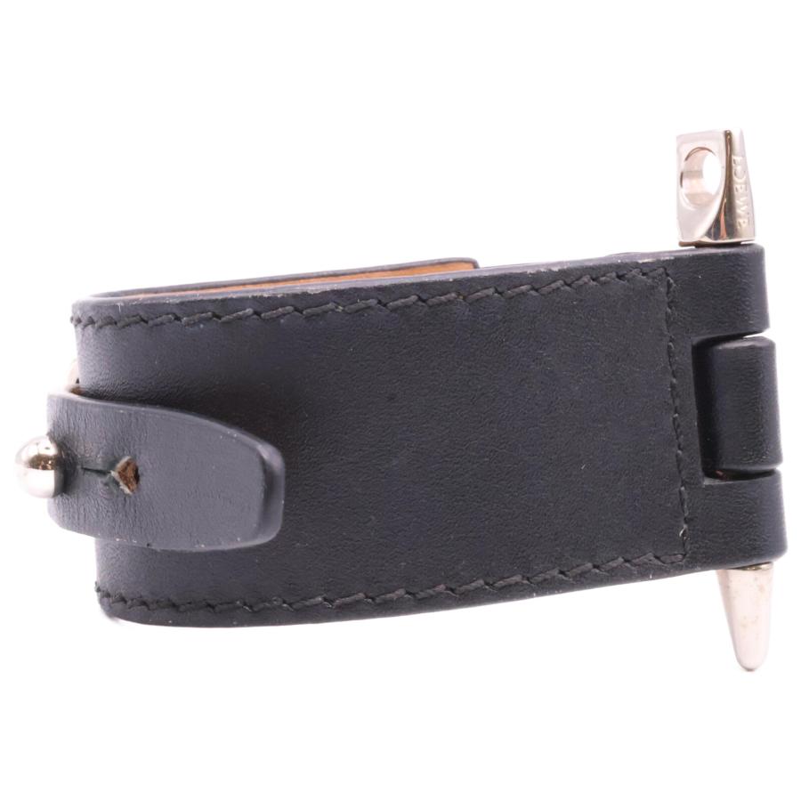 LOEWE（ロエベ） ゲート レザー ブレスレット ブラック : ブランド