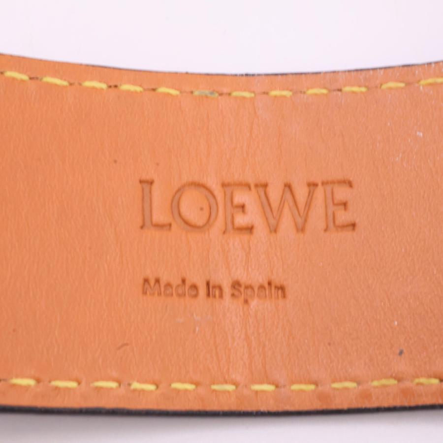 LOEWE（ロエベ） ゲート レザー ブレスレット ブラック : ブランド