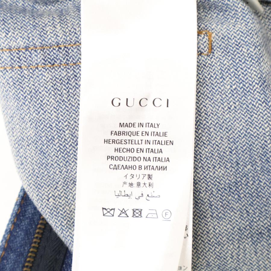 GUCCI（グッチ） 国内正規 467267 ミケーレ期 ウサギ刺繍 デニムミニ