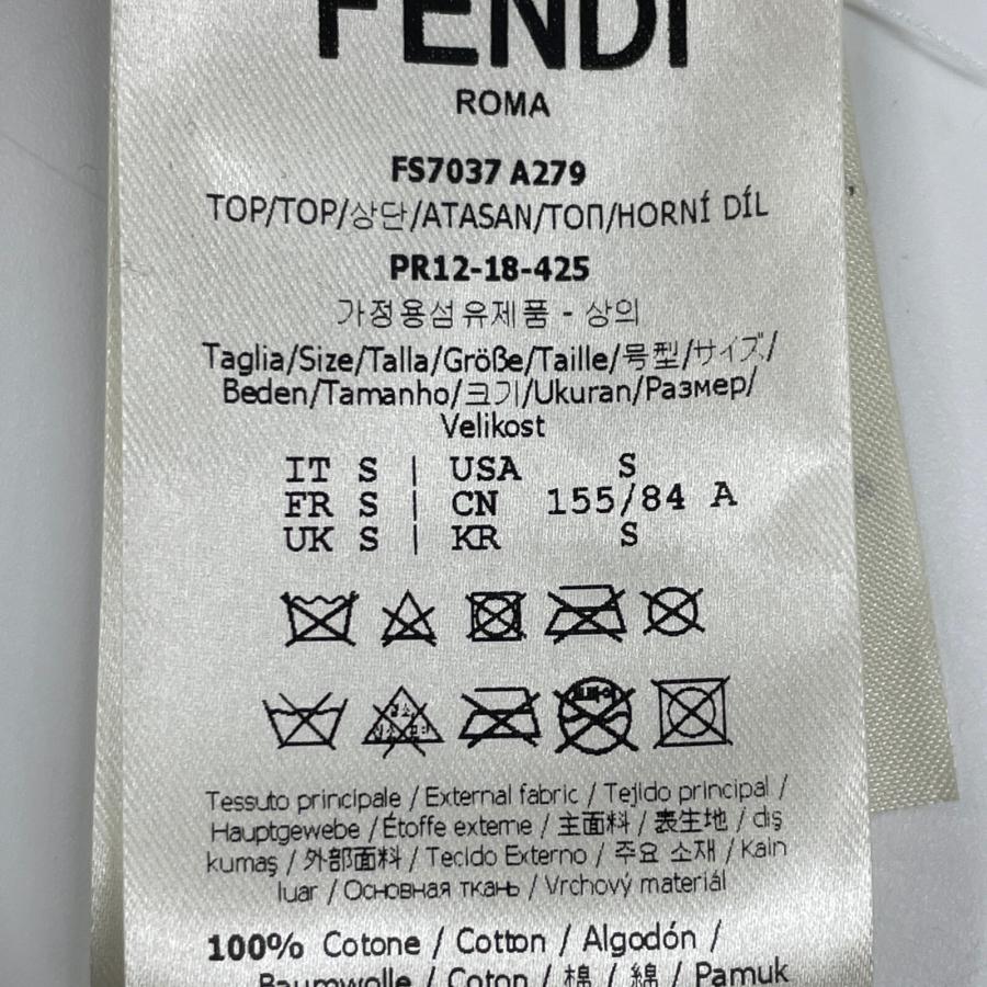 FENDI フェンディ ブルー FS7037 A279 Tシャツ ネイビー S トップス 