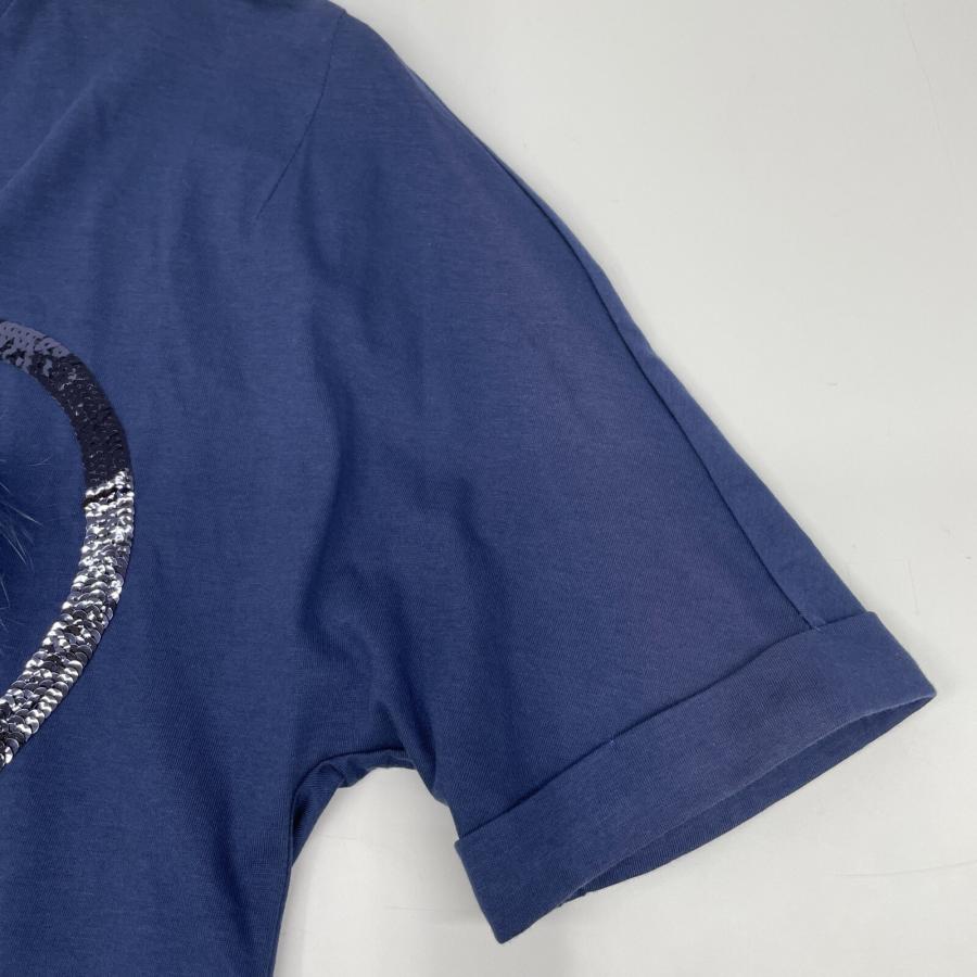 FENDI フェンディ ブルー FS7037 A279 Tシャツ ネイビー S トップス 