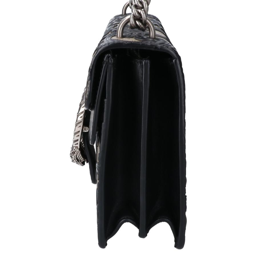 GUCCI / ショルダーバッグ_スクエアG_ベルベット/ベロア/ブラック GUCCI（グッチ） 400249 デュオニュソス アラベスク チェーン