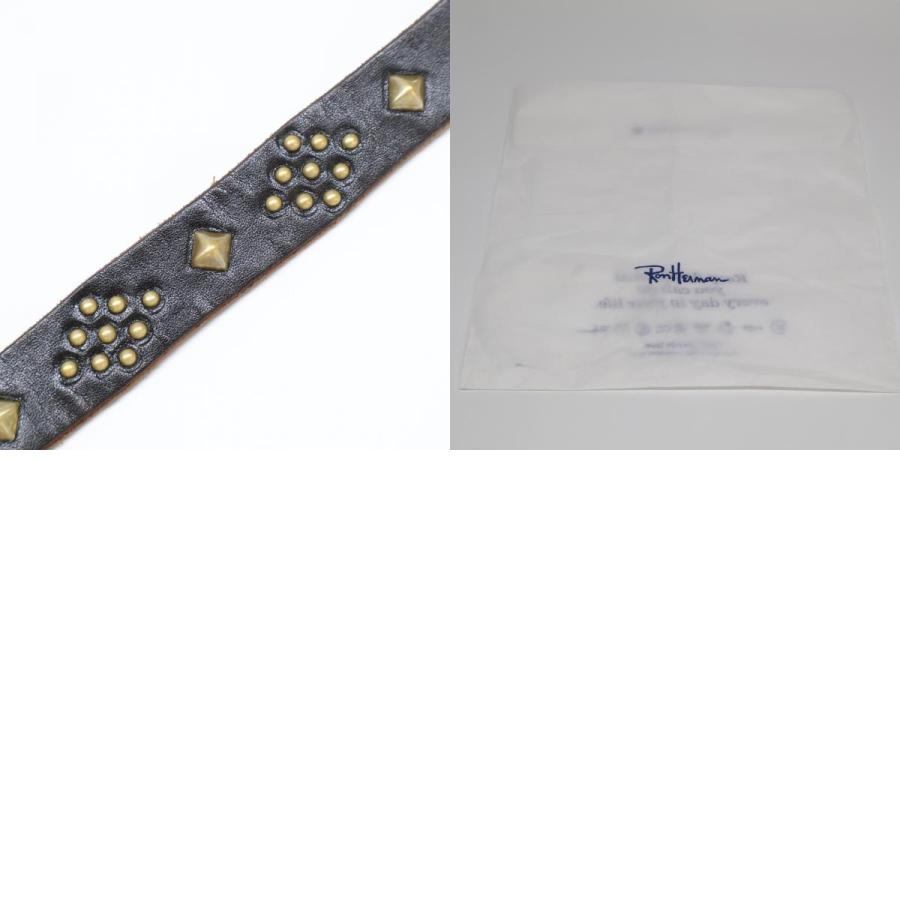 HTC エイチティーシー Ron Herman別注 Narrow Studded Belt レザー