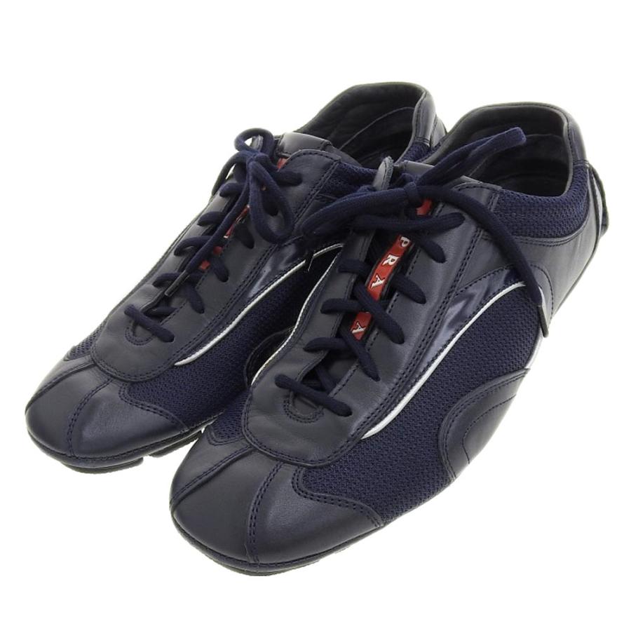 PRADA SPORT プラダスポーツ ローカット スニーカー シューズ レザー 