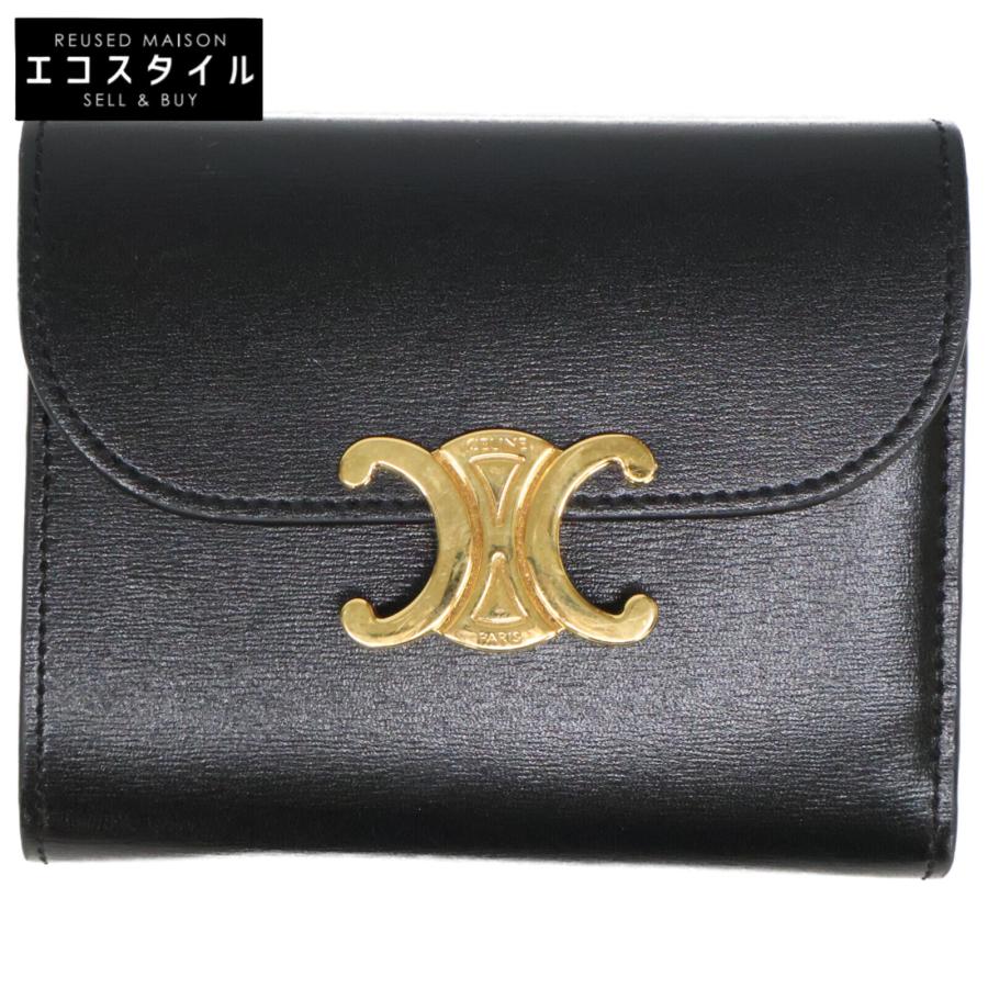 CELINE セリーヌ スモール フラップウォレット トリオンフ/シャイニー