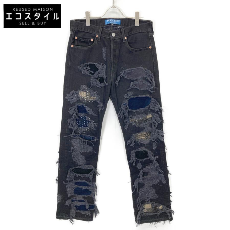 INNOCENCE ダメージデニム 32 新品 INNOCENCE NYC ダメージステッチ
